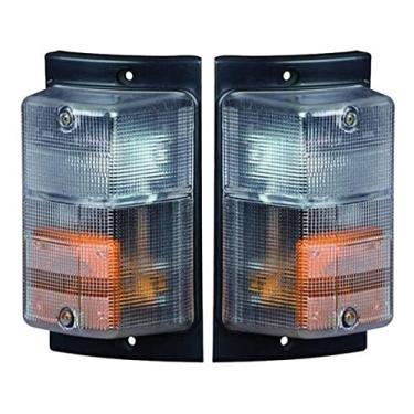 Imagem de Par Lanterna Pisca Seta Scania T/R 112 113 142 143 Cristal