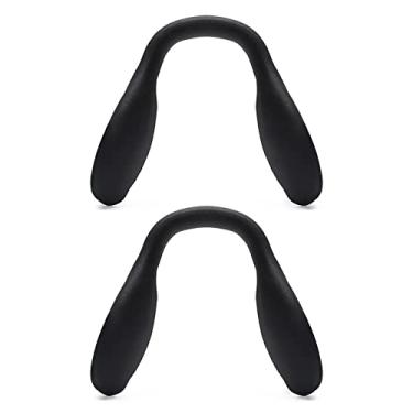 Imagem de Mryok 2 pares de almofadas de nariz de substituição para óculos de sol Oakley Outpace OO4133 – ajuste asiático preto e preto