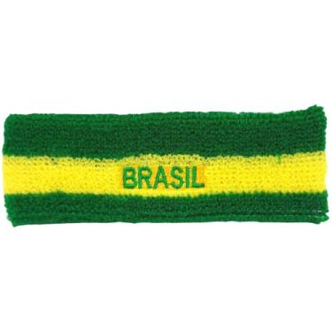 Imagem de CAYCOIN Faixa de Cabeça Testeira Brasil Decorativa Fantasia Unissex Adulto One Size