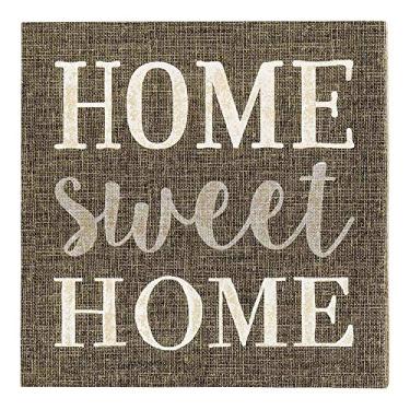 Imagem de Guardanapos de almoço de papel de 33 cm, 20 guardanapos impressos com design de casa doce - 3 camadas, bordas texturizadas, guardanapos decorados de papel cinza escuro, macios e fortes, para festas ou