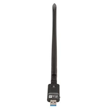 Imagem de Adaptador de Rede USB, Banda Dupla de Alta Velocidade 2.4G 5G 802.11a/b/g/n/ac Adaptador WiFi USB Antena Forte Externa BT5.0 para Escritório Em Casa