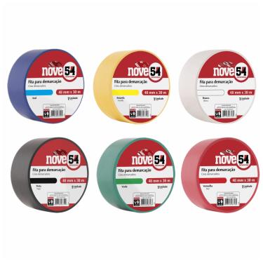 Imagem de Fita Demarcação Adesiva 48MM X 30M - Nove54 | Branca