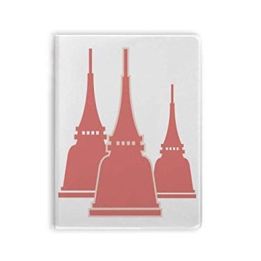 Imagem de Caderno de ilustração de arte de arquitetura tradicional da Tailândia, capa de chiclete, diário de capa macia