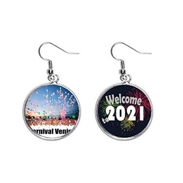 Imagem de Brincos Balloon ence Celebrates Carnaval Ear Pendants Jewelry 2021 Blessing