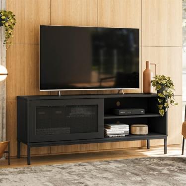 Imagem de Rack Industrial Buriti 1 PT Preto 135 cm