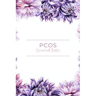 Imagem de PCOS Journal and Tracker: Polycystic Ovarian Syndrome Planner and Log Book - Includes sections for: Symptoms, Periods, Medication, Vitamins and ... - Watercolor Dahlia Design - 6 x 9"