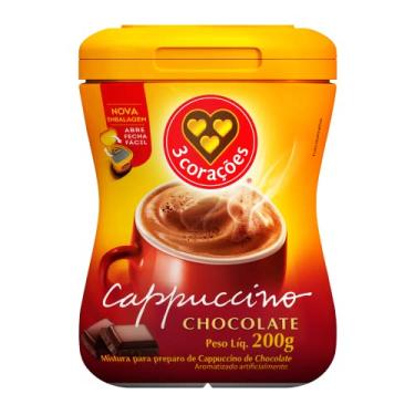 Imagem de Cappuccino, Chocolate, Pote, 200g, 3 Corações