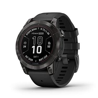 Imagem de Garmin Smartwatch GPS Multisport 7 Pro Sapphire da Fénix, Lanterna Embutida, Capacidade de Carregamento Solar, Preto
