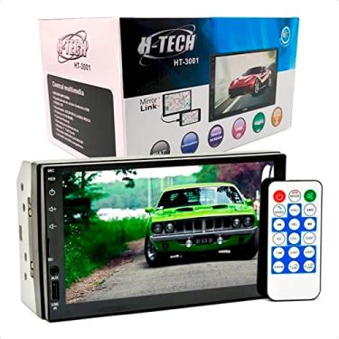 Imagem de H-Tech Aparelho de Som Automotivo MP5 Central Multimídia Universal Tela 7" HT-3001 USB SD Card Auxiliar Bluetooth Espelhamento
