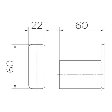 Imagem de Cabide Docol Flat 9609CE Ônix