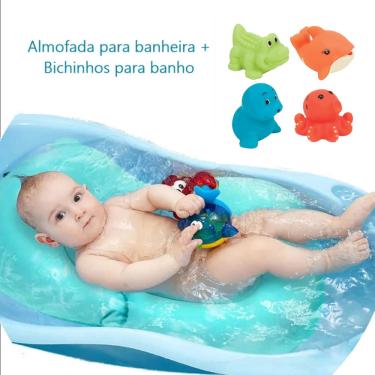 Imagem de Almofada infantil para banheira e Bichinhos para banho Buba - Aquáticos