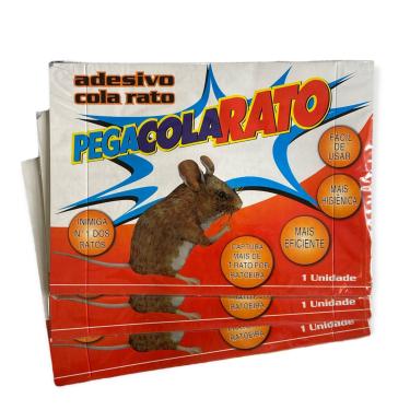 Imagem de Cola Adesiva Pega Rato Pragas C/ 3 Peças