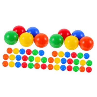 Toddmomy Conjunto De Jogo De Mini Bolas De Bingo Coloridas Mini