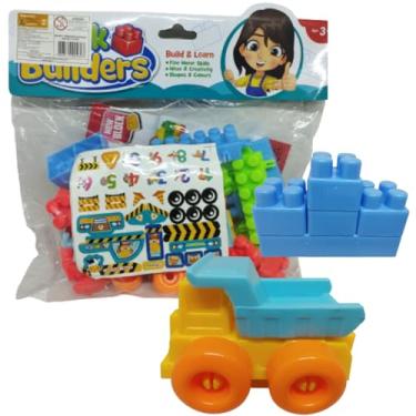 Imagem de Brinquedo Blocos De Montar Super Blocos Educativo Criativo 44 Peças Grande