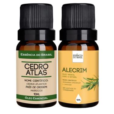 Imagem de Kit Óleo Essencial Cedro Atlas + Óleo Vegetal Alecrim 10ml