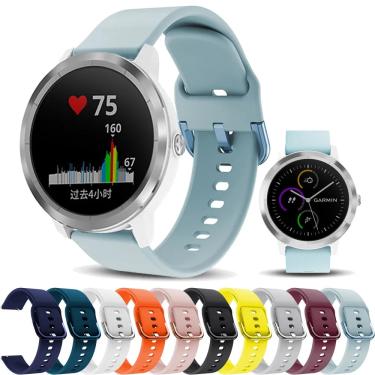 Imagem de Pulseira de silicone para relógio inteligente Garmin Vivoactive 3 5 Vivomove HR  pulseira esportiva