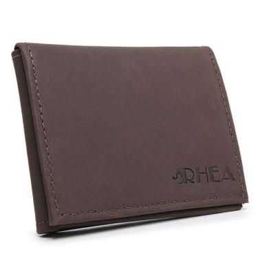 Imagem de Carteira Masculina Couro Em L Plasticos Internos Porta CNH Cartoes e Cedulas