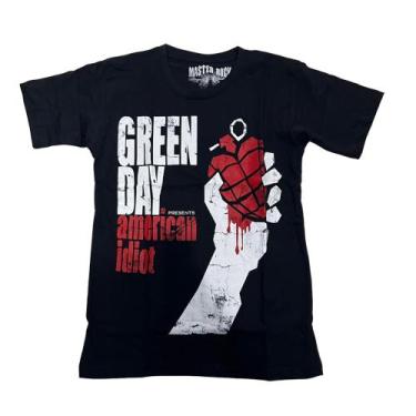 Imagem de Camiseta Green Day American Idiot Blusa Adulto Unissex Banda De Rock M
