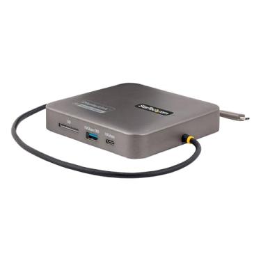 Imagem de StarTech. Com Estação de ancoragem USB-C DisplayLink 7 em 1, monitor duplo, hub HDMI 4K 60Hz para MacBook (M1/M2/M3/M4) e Windows, hub USB-A/USB-C de 10 Gbps, entrega de energia de 100 W, base de