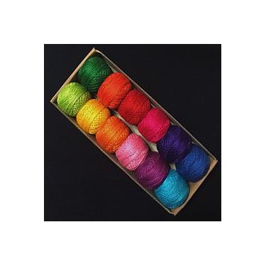 Imagem de Valdani Conjunto de amostras de caixa de tinta Perle Cotton tamanho 8 para bordado