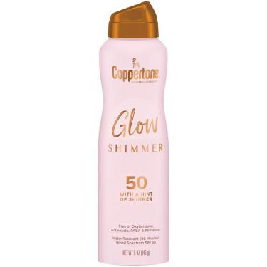 Imagem de Coppertone Glow Shimmering Sunscreen Spray SPF 50, 5 onças