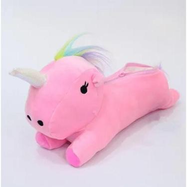 Imagem de Estojo Escolar de Pelúcia macia de Unicórnio