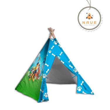 Imagem de Cabaninha/tenda/toca Infantil para Festa do Pijama Patrulha Canina