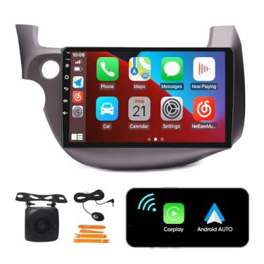 Imagem de [2G + 32G] 25.4 cm Carplay Android Auto Touchscreen Autoradio Estéreo Carro Navegação GPS Rádio FM Unidade Principal WiFi Espelho Link Multimedia Player GPS Rádio DSP Forhonda serve 2007-2014