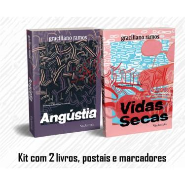 Imagem de Graciliano ramos vidas secas + angustia - kit co