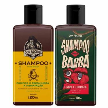 Imagem de Kit 2X Shampoo Para Barba Lemon Bone E Guaraná Don Alcides