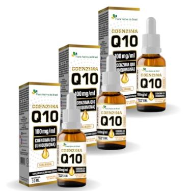 Imagem de Kit Com 03 - Coenzima Q10 (100mg) 30ml Sabor Laranja Flora Nativa
