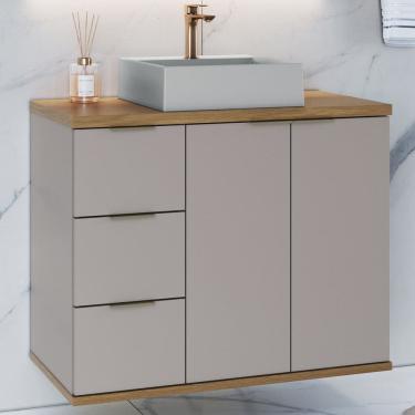 Imagem de Gabinete de Banheiro com Cuba Galway 76cm Nude