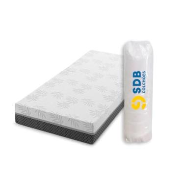 Imagem de Colchão Solteiro De Molas Ensacadas 88x188x20cm D33 SDB Colchões (Cinza)