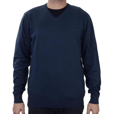 Imagem de Blusa Masculina Dudalina Tricot Essential Oertops Azul Marinho - 660203-Masculino