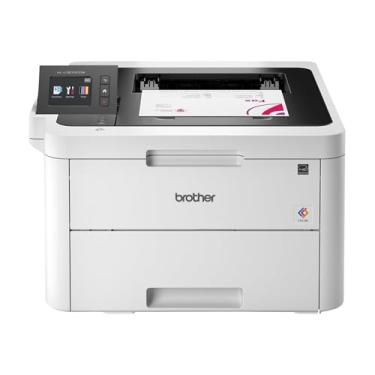 Imagem de Brother Impressora digital colorida sem fio compacta HL-L3270CDW com NFC, dispositivo móvel e impressão duplex - ideal para uso doméstico e em pequenos escritórios, pronto para reposição de painel da Amazon