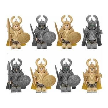 Imagem de Bonecos Blocos De Montar Guerreiros De Asgard Bersekers Thor