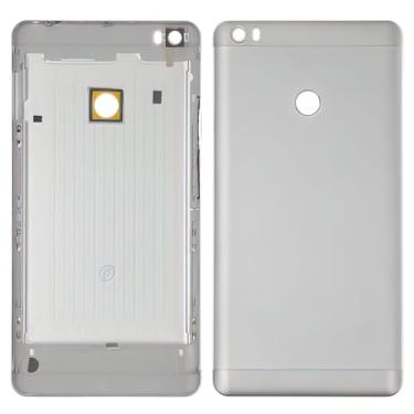 Imagem de Peças de reparo de substituição da capa da bateria da caixa para trás compatíveis com Xiaomi Mi Max, (branco, prata, original (PRC), 2016001, 2016002, 2016007)