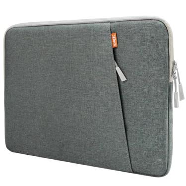 Imagem de JETech Capa para Laptop para 13-14 Polegadas MacBook Air/Pro (M5/M4/M3/M2/M1) 2020-2025, Notebook 13-13,6 Polegadas, Bolsa com Bolso para Acessórios (Cinza)