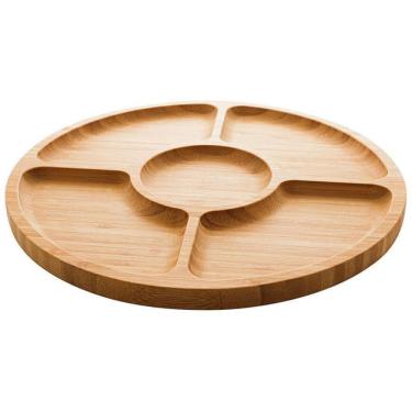 Imagem de Petisqueira De Bambu Com 5 Divisórias - Lyor 1349