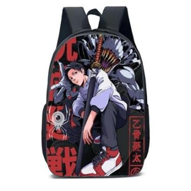 Imagem de MOCHILA ESCOLA INFANTIL JUVENIL ANIME MENINO MONSTRO ENCIMA DO MENINO-Unissex
