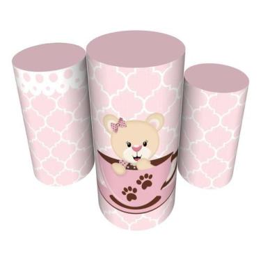 Imagem de Trio Capas De Cilindro C/ Elástico Ursa Princesa - Fadrix