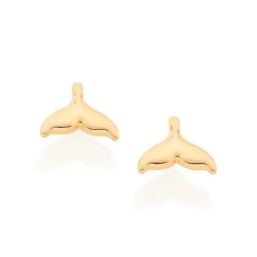 Imagem de Brincos banhado ouro 3x 24k 18k e 22k femininos pequenos segundo furo 