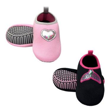 Imagem de Kit Sapatilha Infantil Antiderrapante Magicc Kids S110 S112, 17/18