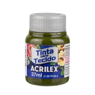Imagem de Tinta Acrilex Para Tecido 37 Ml Fosca - Metallica Acessórios, Verde ol
