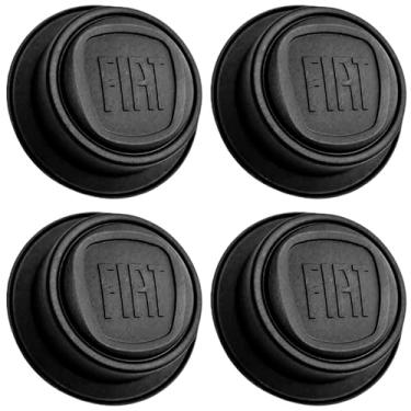 Imagem de Jogo Calota Copo Miolo Centro para Roda de Ferro Uno Fiorino Strada Doblô Argo Mobi Punto Grand Siena Tempra