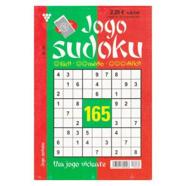 Imagem de Livro Jogo Sudoku Importado  Nível Fácil Médio e Difícil, 165