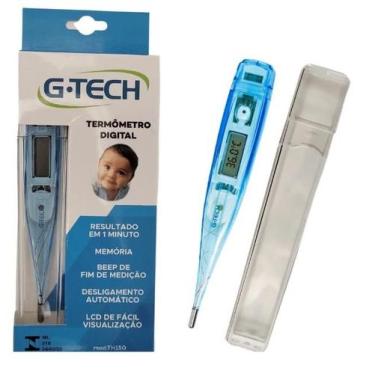 Imagem de Termômetro Clínico Digital Azul Desligamento Automático G-tech - Accum