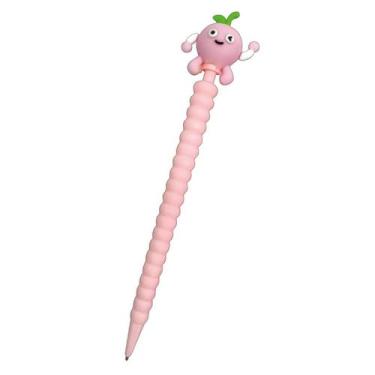 Imagem de Lapiseira Pêssego Fruta Material Escolar Fofo - Inter.P