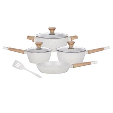 Imagem de Mimo Style, Jogo Panelas Studio Cook Mármol Indução Fundo Triplo 5 Peças