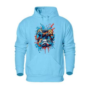 Imagem de Blusa de Frio Masculina Com Bolso Canguru Punho e Capuz Flanelada Cord